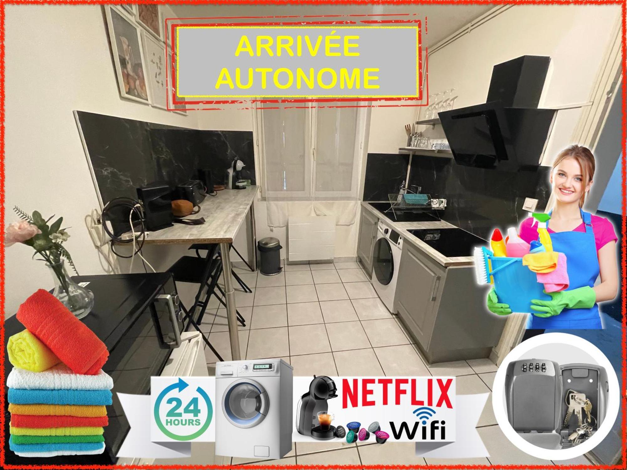 023 Chic & Cosy F1 23M2 Hypercentre Wifi Smart Tv Netflix Apartment แซงต์-เอเตียน ภายนอก รูปภาพ